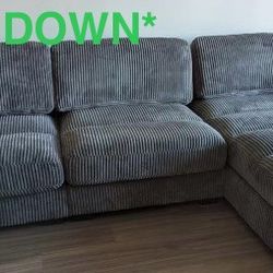 Fantastic New Corduroy Sectional (Finance and Delivery)