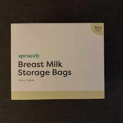 Sprucely Breast Milk Storage Bags 300count, Never Used. 