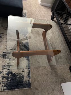 Glass living room table