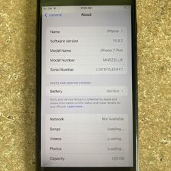 Iphone 7 Plus 128gb w/Case (used)