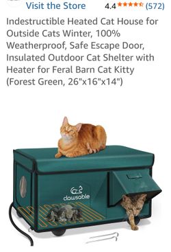 Clawsable Heated Cat House