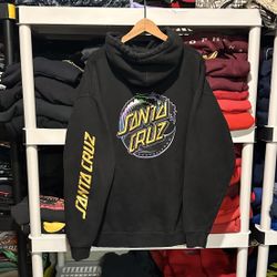Y2K Santa Cruz Skateboards Black Men’s XL Hoodie