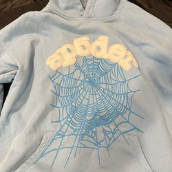 Light Blue Spider Hoodie Size M