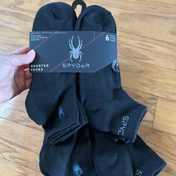 NWT Spyder Men’s Quarter Socks 12 pairs