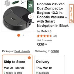 Roomba 205 Dust Compactor 