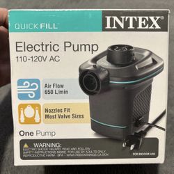 Intex Quick Fill Electric Air Pump 110-120V AC