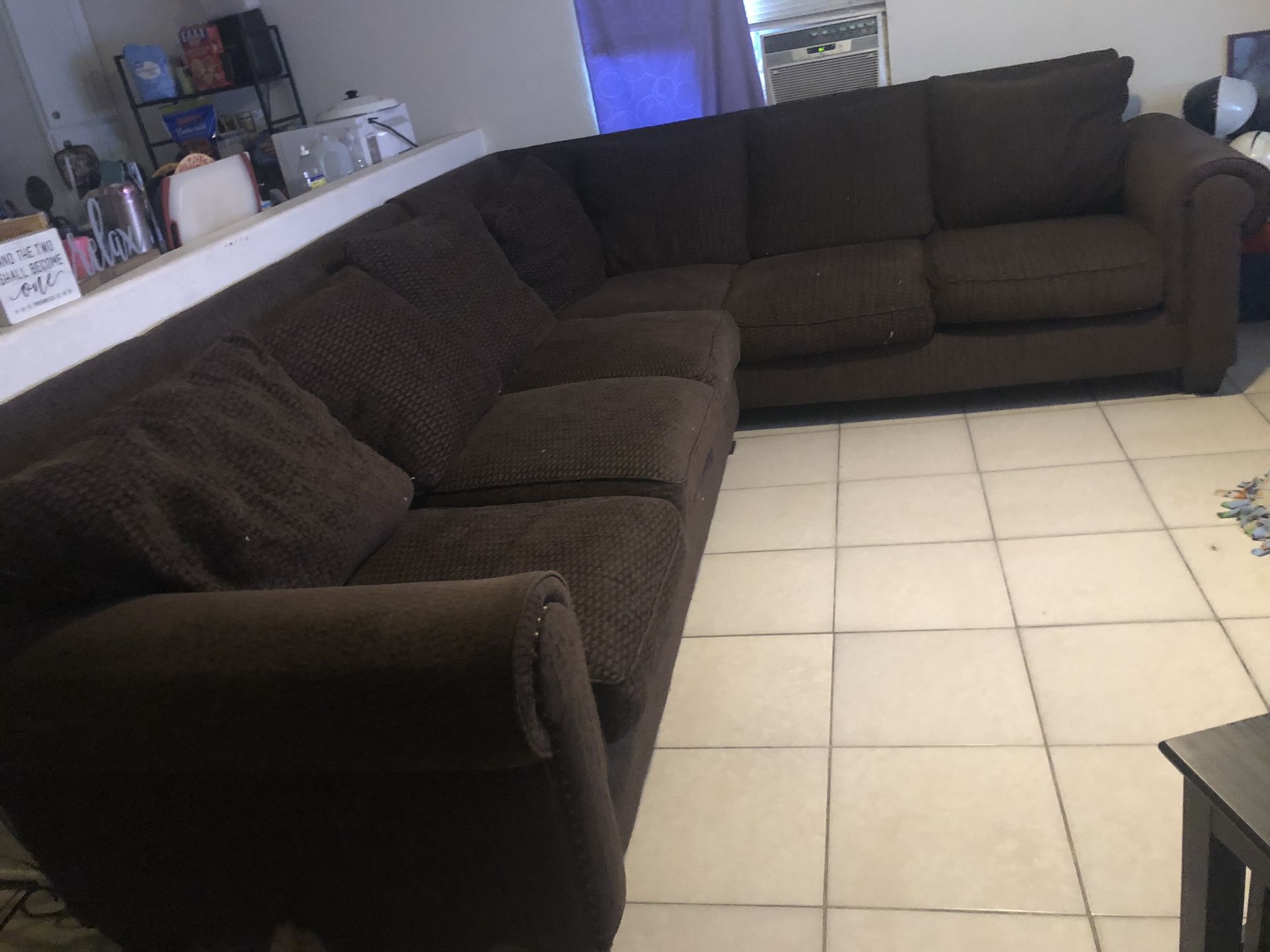 Couch. The Color Is Brown