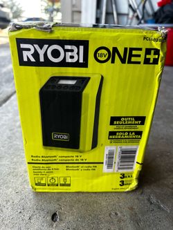 Ryobi ONE+ 18V Cordless Compact Radio with Bluetooth PCL600B Speaker Tool Only