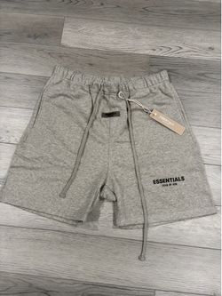 grey essentials shorts size XL