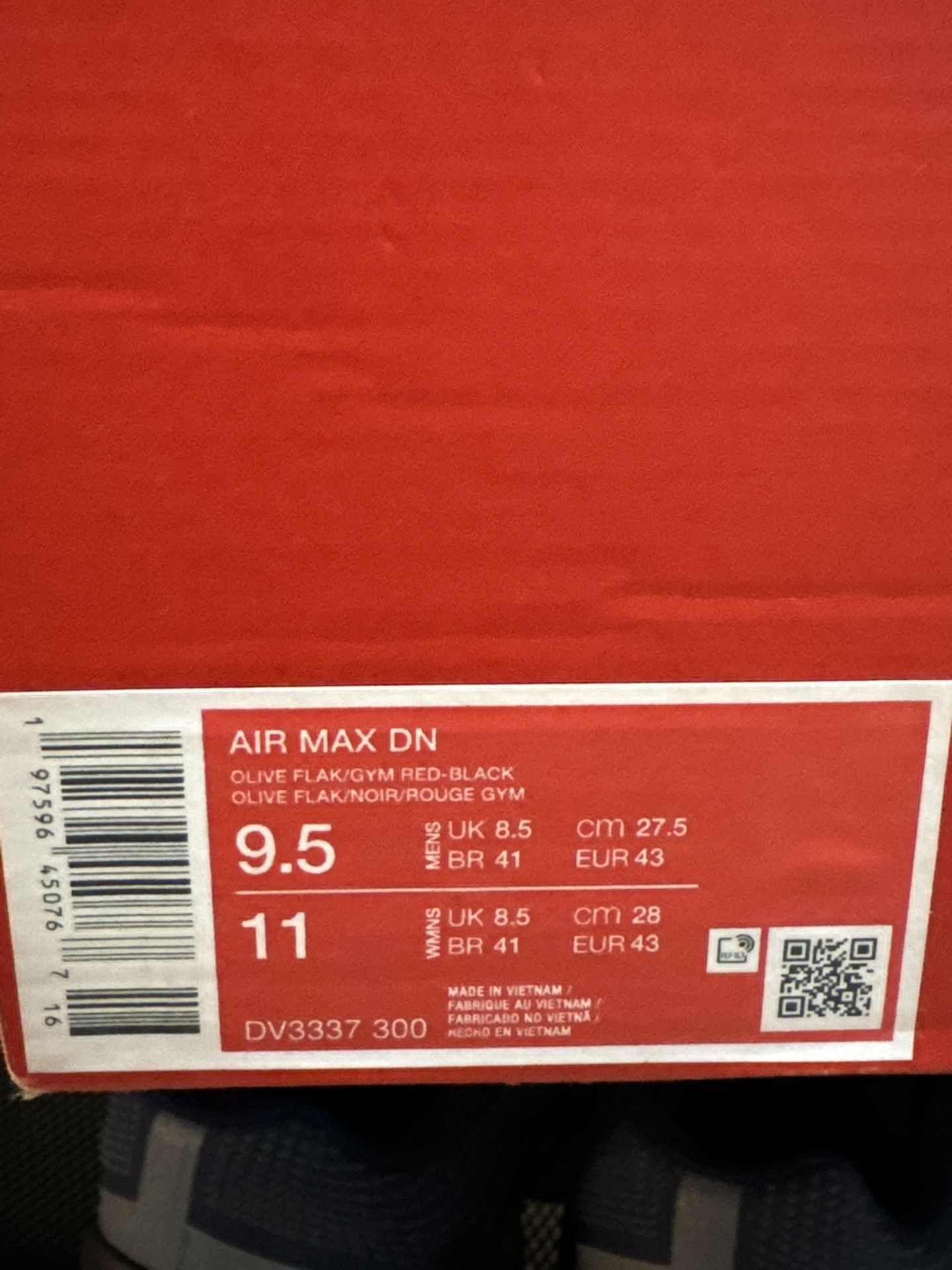 Air max DN Size 9.5