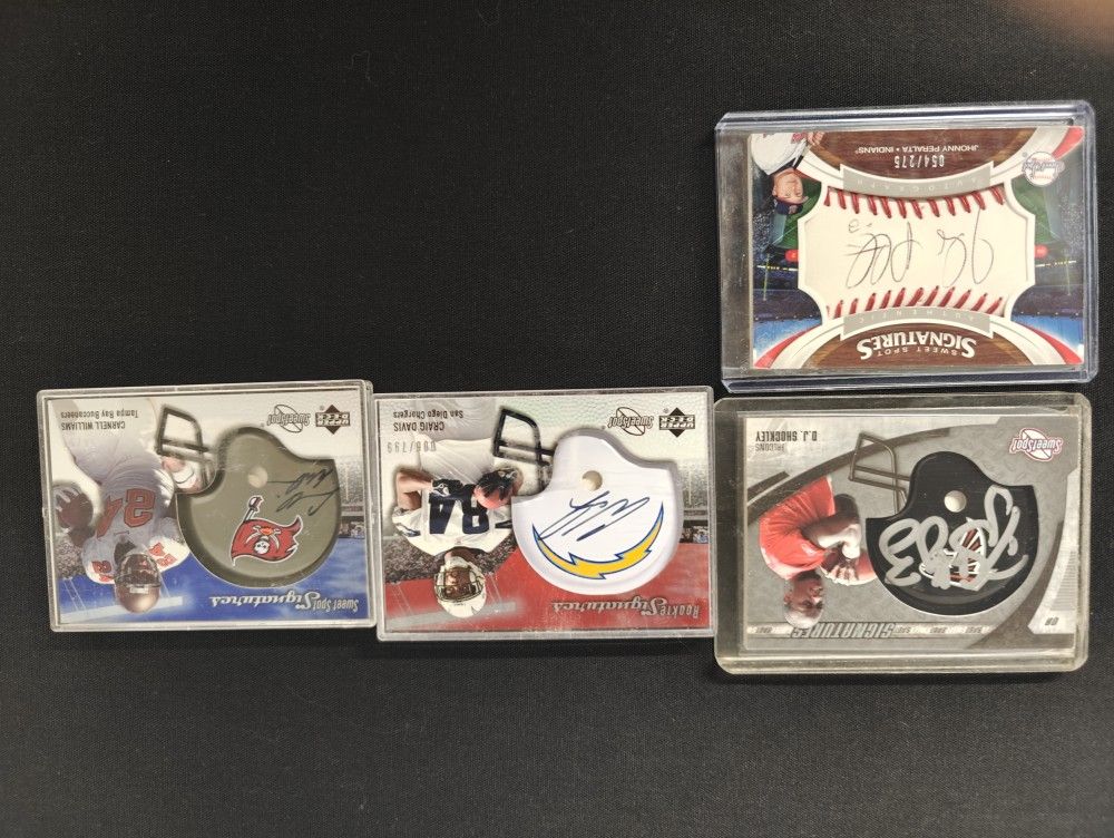 Lot Of Football&Baseball Relic Cards