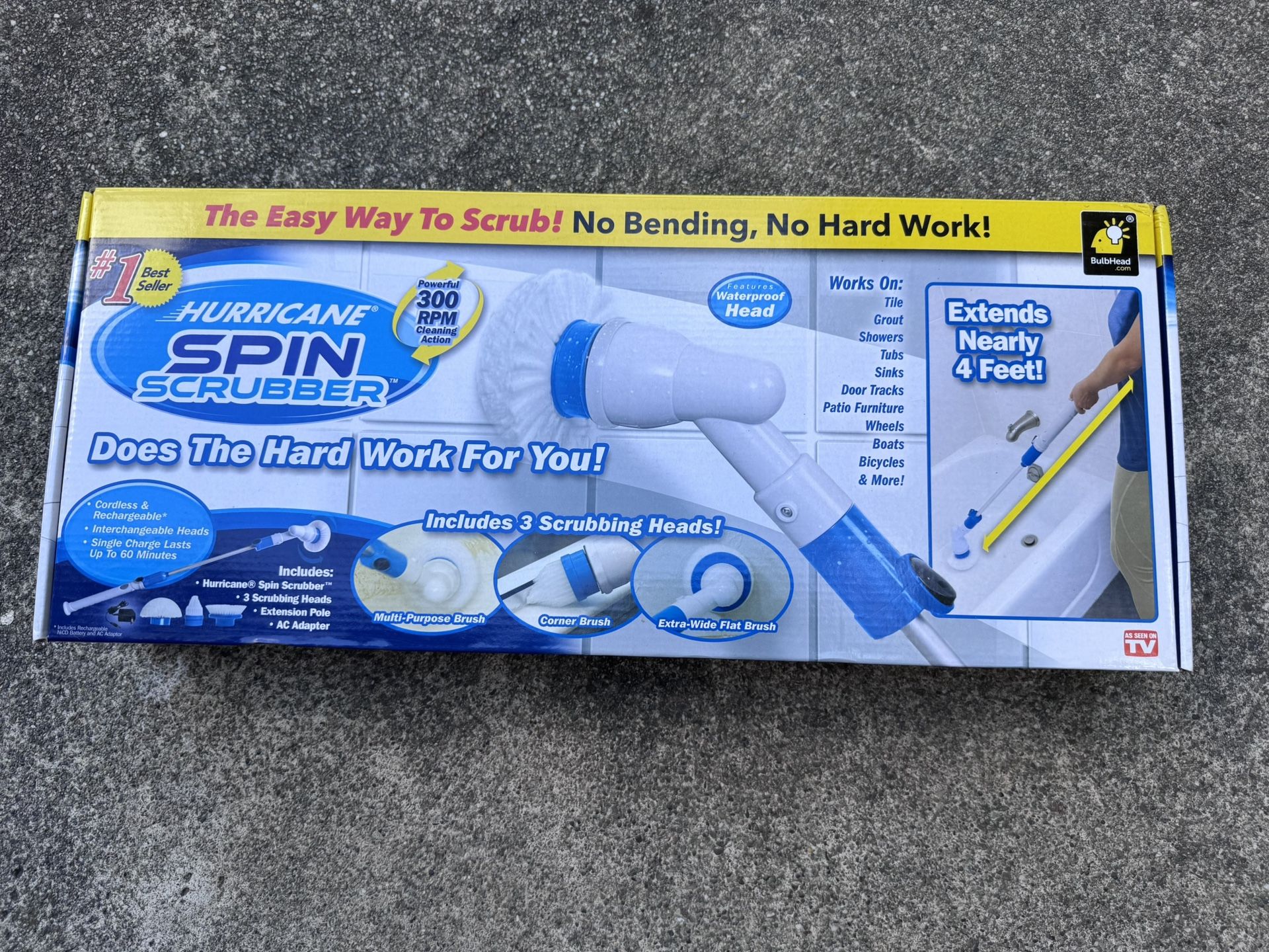 Hurricane Spin Scrubber (Brand New, Unopened)