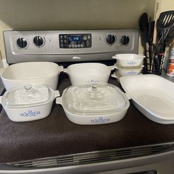 Vintage Corning Ware, Blue Corn Flour