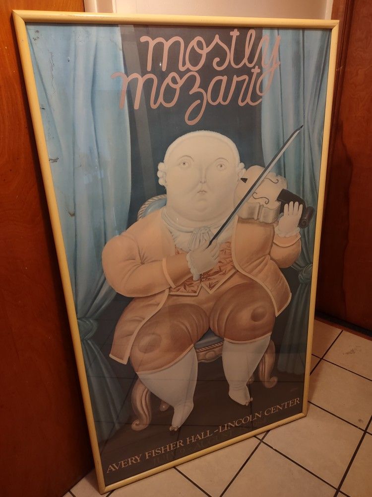 "MOSTLY MOZART" original Poster 1984 N.Y.C Lincoln Center (55x33)