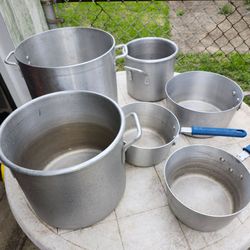 Commercial Quality Pots Lot of 6