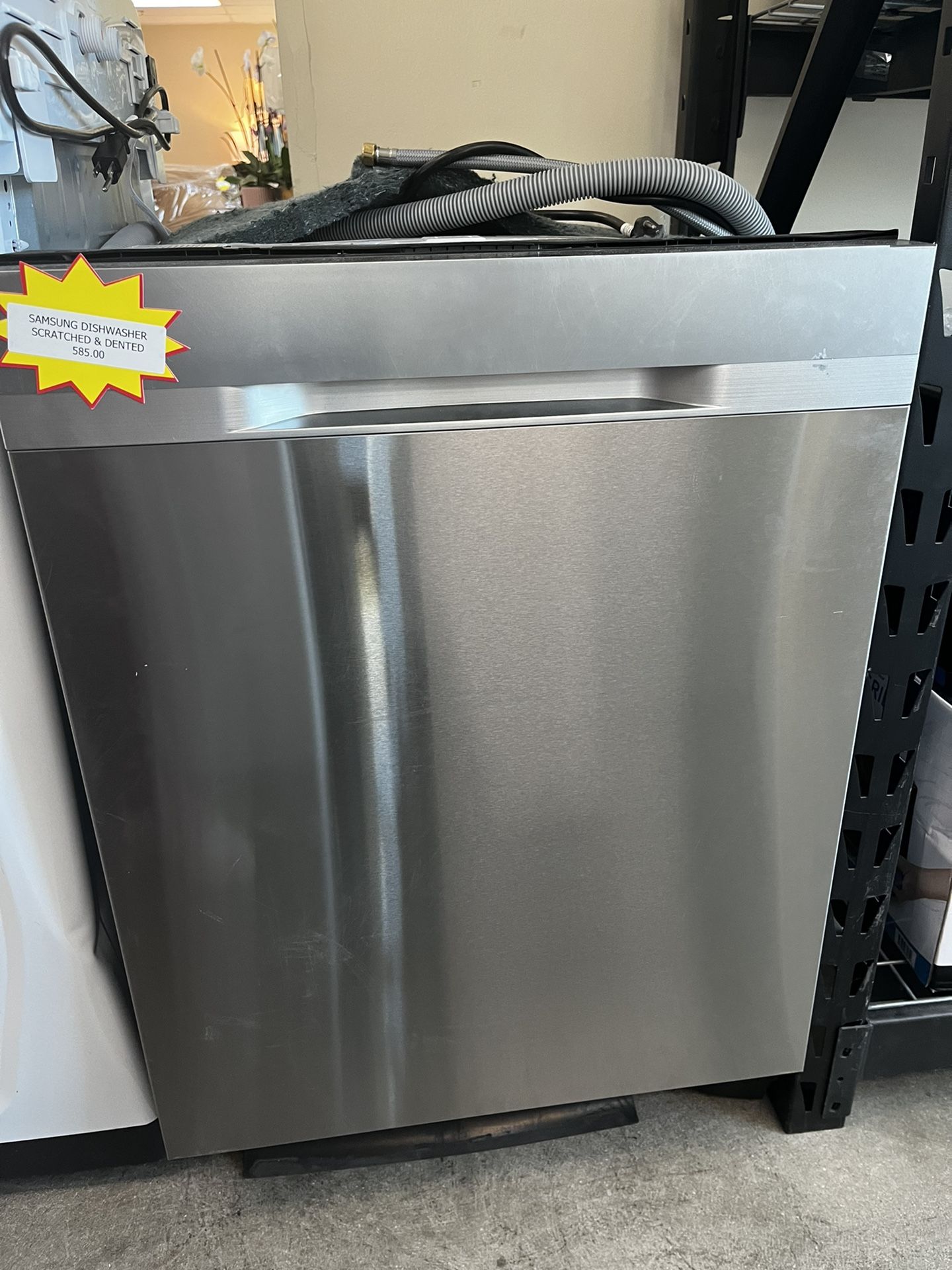 Stainless steel Samsung dishwasher