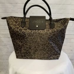 Chico's Leo Roll Tote Purse to Zippered Tote Bag MSRP $40 See My Listings Summerlin West Las Vegas