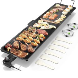 35" Electric Griddle Teppanyaki Grill BBQ ... 