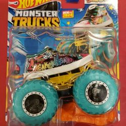 Hot Wheels Monster Trucks "SNEAKERHEAD" New for 2024 Freestyle Wreckers 1/64 Scale 