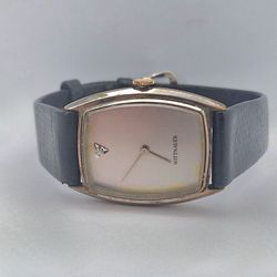 Wittnauer Gents Silver Dial Watch with Diamond 1950s