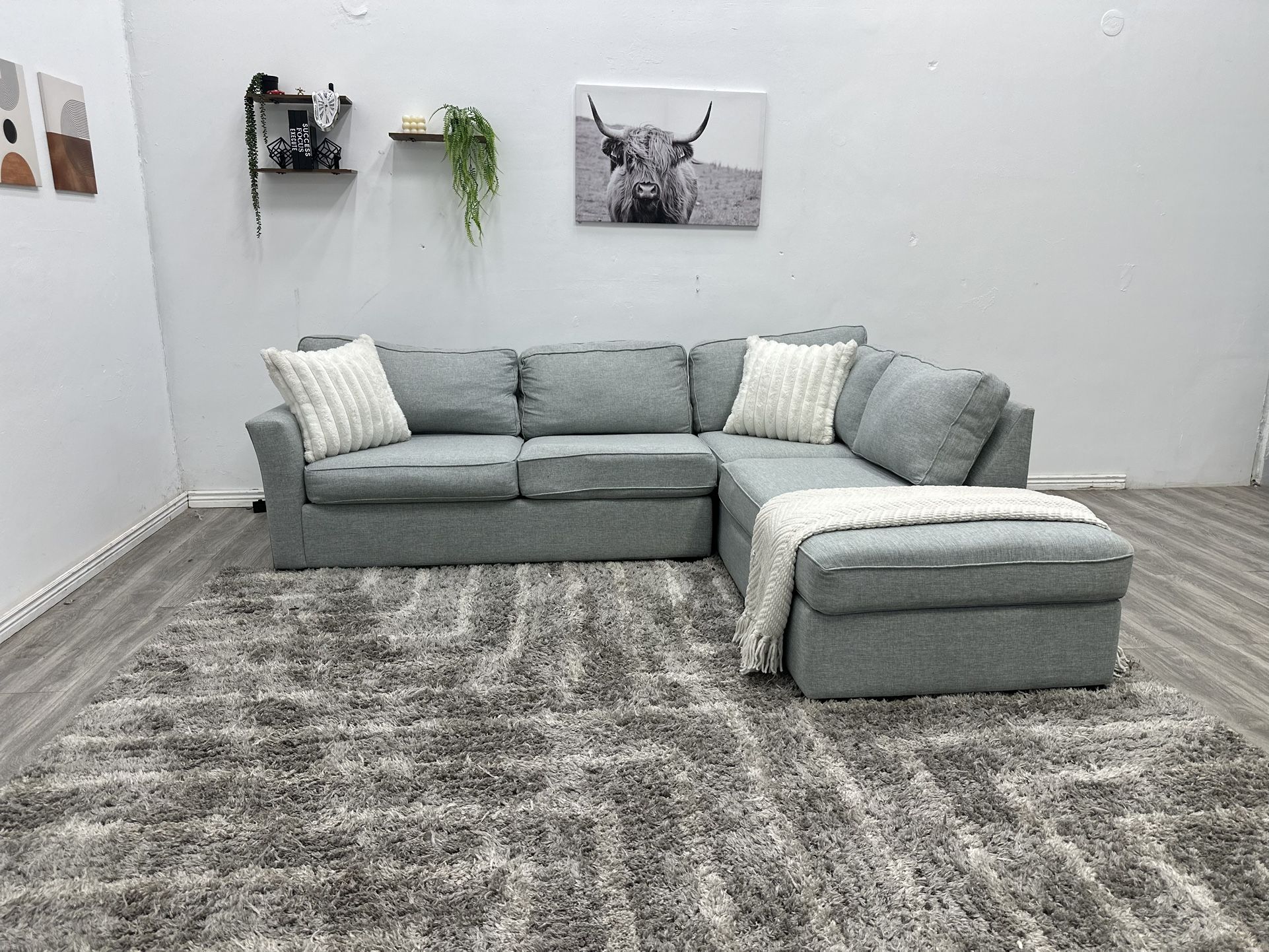 Living Spaces Sleeper Sectional Couch - Free Delivery