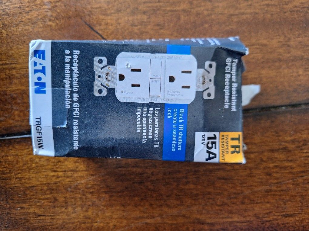 Tamper Resistant GFCI Receptacle.