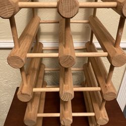 Wine Rack Table Wine Tacks Countertop Wooden Wine Bottle Holder Shelf Cabinet