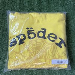 Spider Worldwide Yellow Legacy V2 Hoodie (Medium) [BRAND NEW] 🕷️ 💛