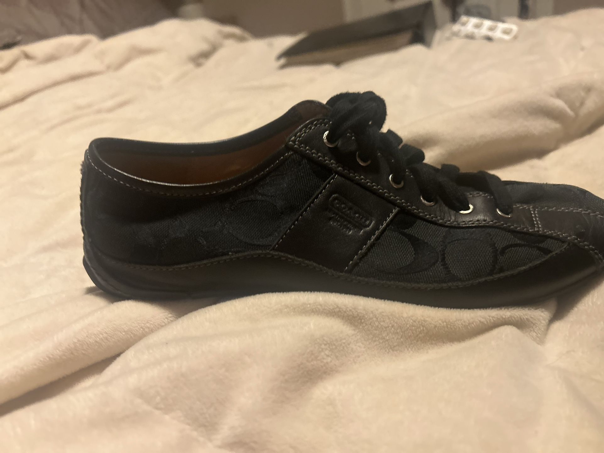 Black Coach Beautiful Sneakers. Men/Women. 9