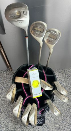 Ladies RIGHT Handed Lady Cobra II 12pc  Golf set, with NEW OGIO Duchess Golf bag