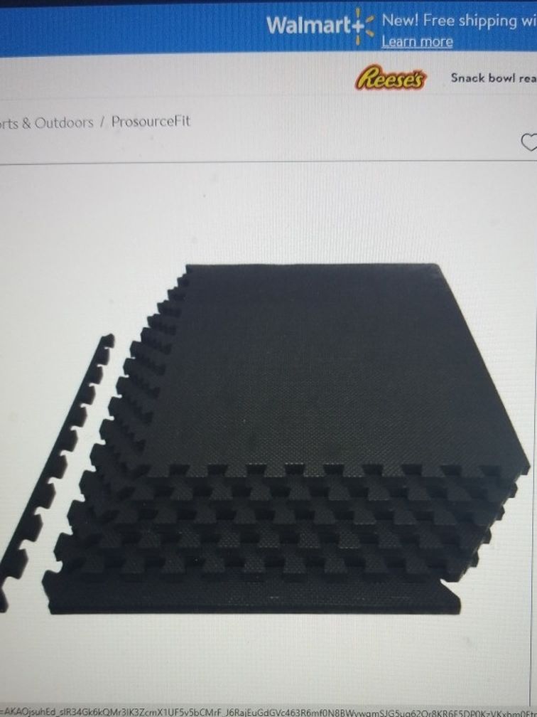 Exercise Puzzle Mat 1" Black