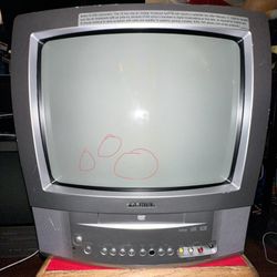 Tiny ahh Y2K Toshiba MD13Q42 13" CRT TV DVD Combo Retro Gaming Tube TESTED