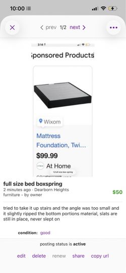 full size box spring
