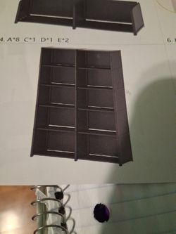 Double Row 6-tier Bookcase. NEW