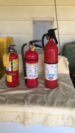 3 dry chemical fire extinguishers