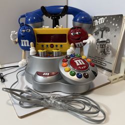 RARE M&M’s Character Radio Clock Phone + Original Manual