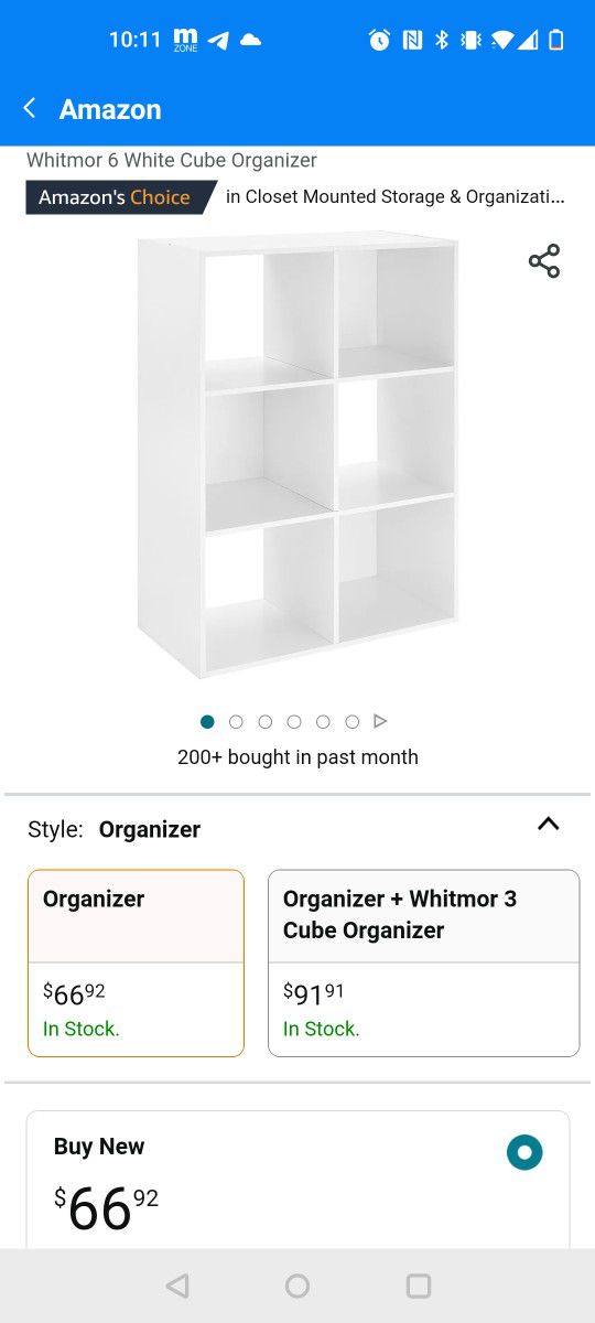 6 Cube Organizer 