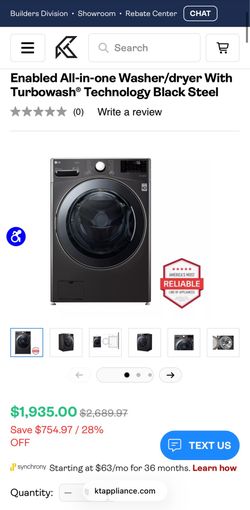 LG All-in-one Washer/dryer
