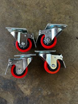 Caster wheels.