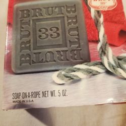 BRUT SOAP ON A ROPE