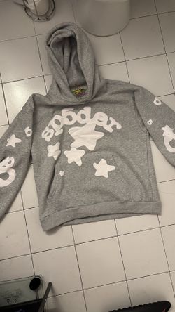 Grey Sp5der Hoodie Size L