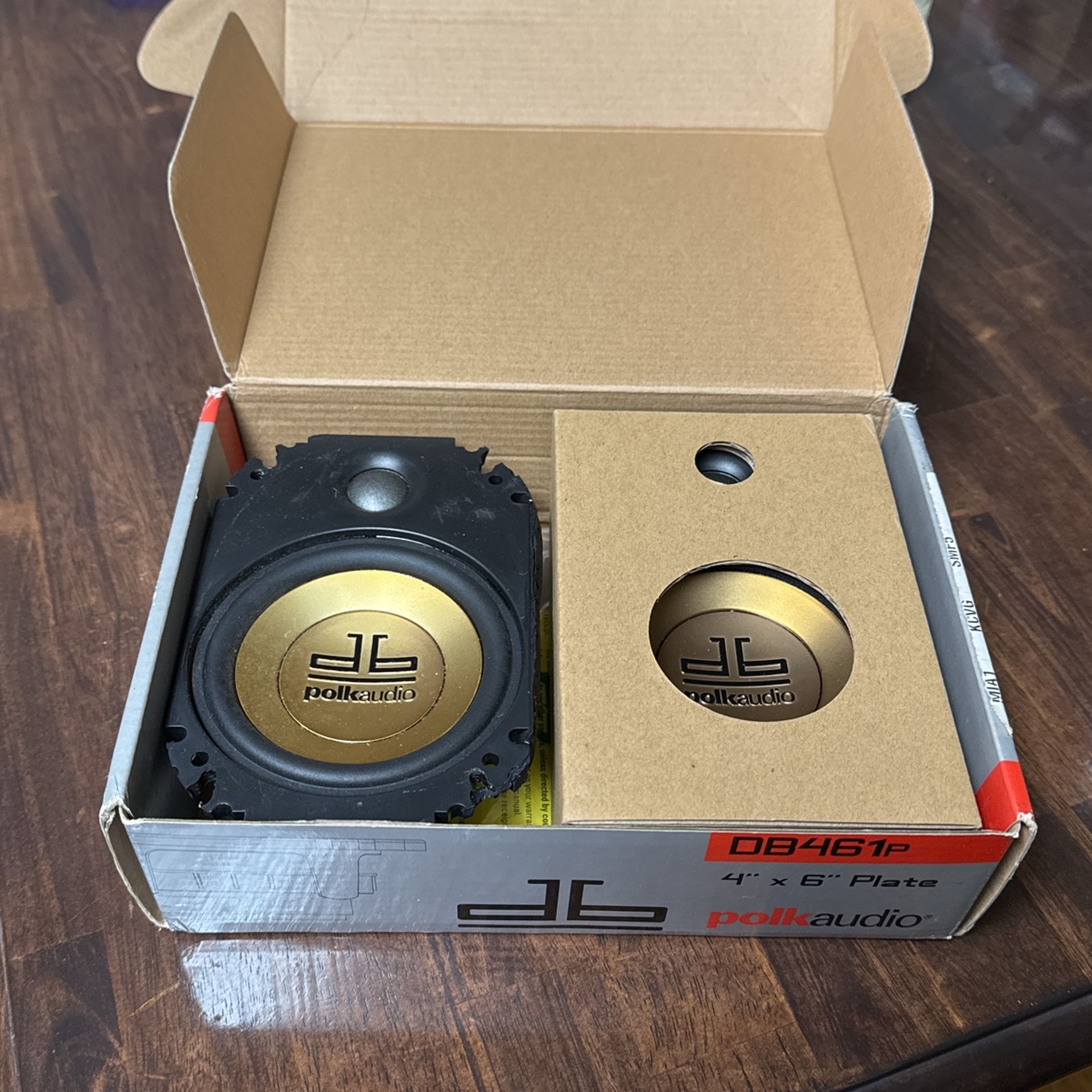 Polk Audio DB461P 4x6” Plate Speakers - High-Performance Marine-Certified Audio