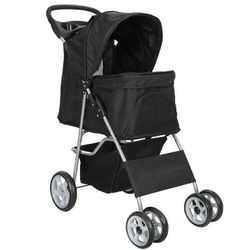 New Dog Stroller Black 