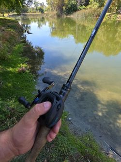 Okuma x series bass  rod / slx dc reel