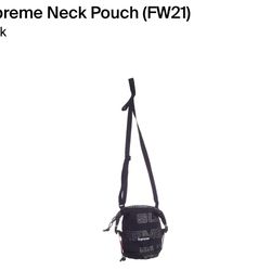 Supreme 2021 Neck pouch Black 