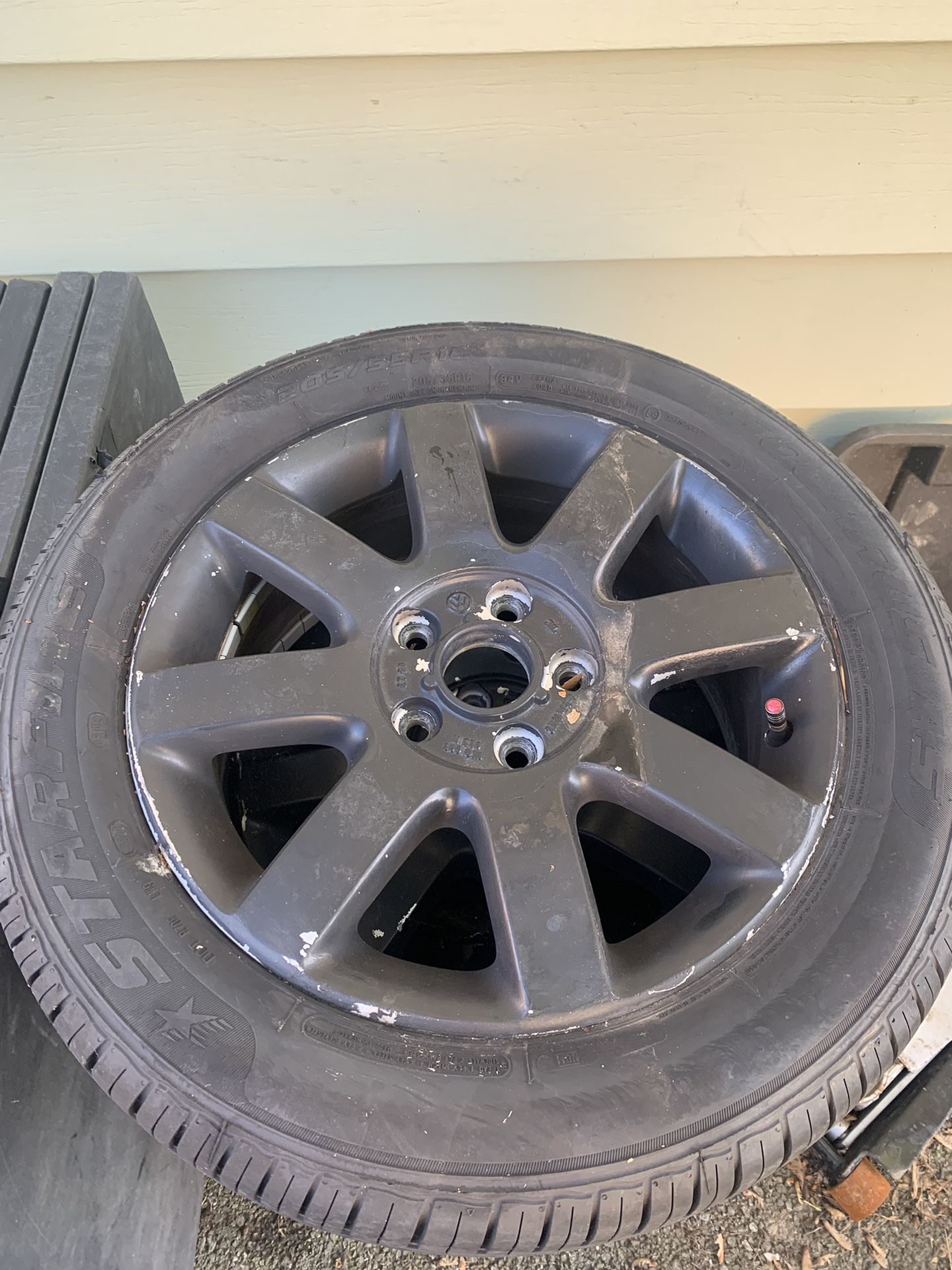 Volkswagen 5/112 Wheels With 205/55R16 Tires