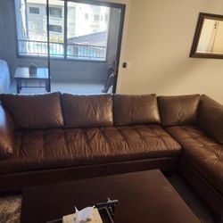 Arizona leather sectional couch 2 piece 