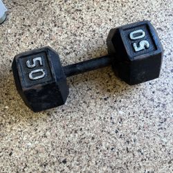 50 Lb Dumbbell 
