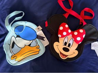 Minnie Mouse & Donald Duck Big face canvas tote