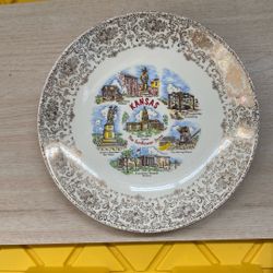 10” Decorative Plate - State Of Kansas 